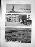 Antique Old Print Billiards Collins Peall Aquarium Floods Avignon France 1886