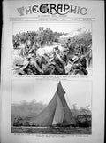 Old Antique Print Austrian Manoeuvres Galicia Race Galatea Mayflower1886 19th
