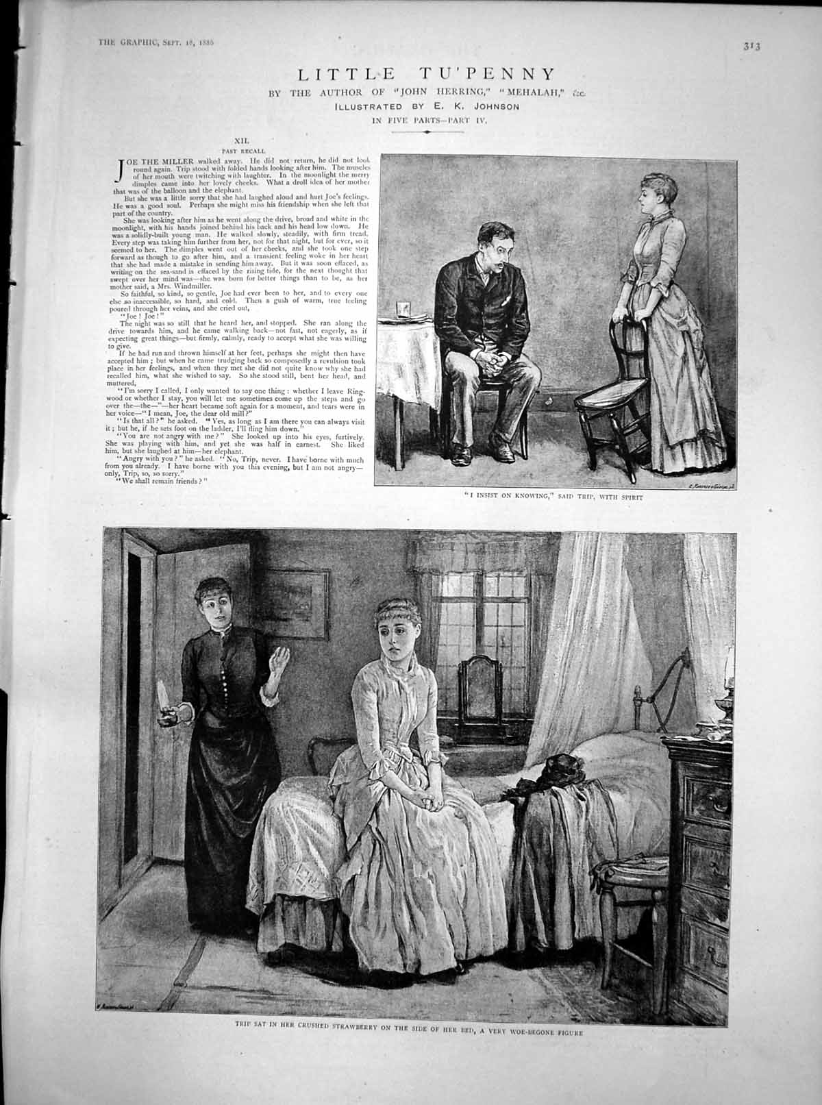 Old Little Tu'Penny Past Recall Insist Knowing Trip Sat Bed Woe 1886 Victorian