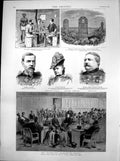 Antique Old Print Discoveries GSouth Africa Decoration Scandals France 1887