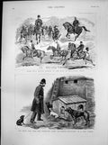 Old Antique Print Riders Bois De Boulogne Paris Battersea Home Dogs 1887 19th