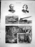 Antique Old Print Wreck Romeo Seine Students College Middlesex Hospital 1887
