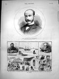 Antique Print Marquis Lansdowne Land Question Scotland Meeting Tarbert1883 19th