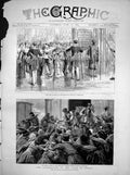 Antique Old Print Coronation Czar Russia Reception Fete Khodinsky Moscow 1883