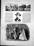 Old Print Crathie Church Balmoral Jeremiah Rossa Salvation Army India1883 19th