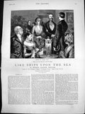 Old Print Like Ships Upon Sea Mr Higgins Asks Do You Know Each Other 1883 19th