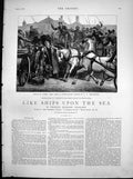 Antique Print Like Ships Uon Sea This Rome Mr Joshua Higgins Contempt 1883 19th