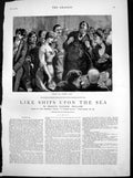 Old Like Ships Upon Sea Masi Pressed Closer Violet Draw Out Way 1883 Victorian