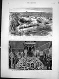 Antique Print Gardens Lambeth Palace Leon Gambetta Body Palais Bourbon1883 19th