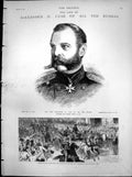 Old Alexander Czar Russia Assassinated Opening Russo Turkish War1881 Victorian