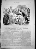 Antique Print Chaplain Fleet How Kitty Wore Crown Queen Wells Men Bow 1881 19th