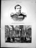 Antique Print Prince Frederick Prussia Naval College Greenwich Prince 1881 19th