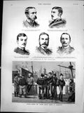 Old Print Rebellion Transvaal Capt Elliot Ireland Sailors Queenstown 1881 19th