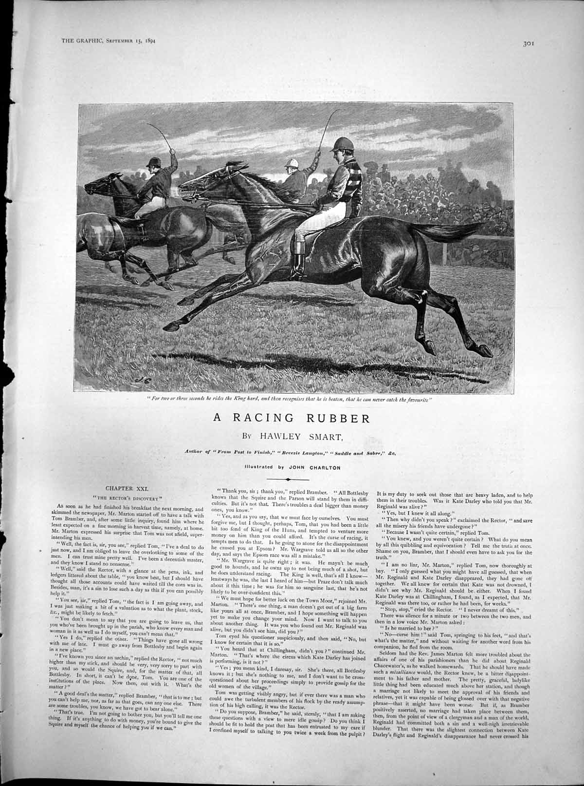 Antique Print Racing Rubber Rectors Discovery Rider King Knows Beaten 1894 19th