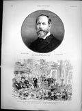 Antique Print Comte De Paris Duke Duchess York Liverpool Wedding Gift 1894 19th