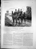 Old Print Racing Rubber My Son Is Yet Alive Encountered Tom Bramber 1894 19th