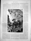 Antique Print Through Spray Lotefos Norway Sydney Hall Horse Carriage 1891 19th