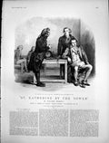 Antique Old Print St Katherine By Tower On Masters Side Attorney News 1891 19th