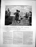 Old Print St Katherine By Tower Oak Apple Dock Surrender Bayssallance1891 19th