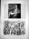 Old Portrait Walter Gilbey Bazaar West End Hospital Albert Hall 1891 Victorian
