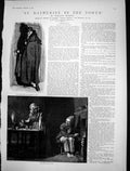 Antique Print St Katherine By Tower Evil Eye Evil Heart Man Cloak Door 1891