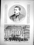 Antique Print Cecil Rhodes Premier Cape Military Revolt Oporto Camara 1891 19th