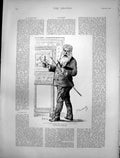 Old Print Jean Louis E Meissonier French Painter 1815-1891 Renouard 1891 19th