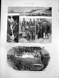 Old Railway Extension India British Docks Coaling Station Abroad1888 Victorian