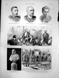 Antique Print Feast St Lubbock Wallace Sword Dumbarton Castle Stirling 1888