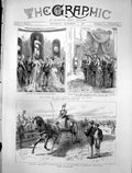 Old Print German Emperor Visit Italy Ladies Driving Colombo Gymkhana1888 19th
