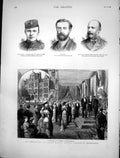 Old Print Opening Josiah Masons Science College Birmingham Lord Reay1880 19th