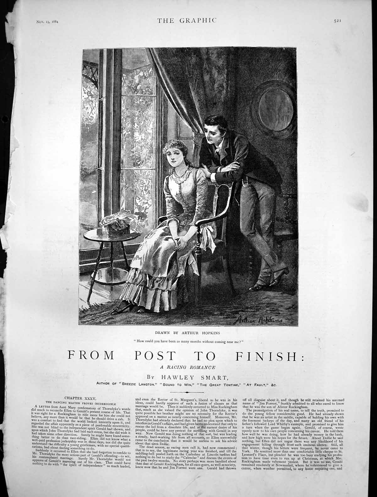 Antique Old Print From Post To Finish Dancing Master Proves Incorrigible 1884