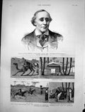 Old Print Henry Fawcett Postmaster Gen Nile Expedition Camp Assouan 1884 19th