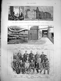 Antique Print Disaster Star Theatre Glasgow Dynamite Explosion Quebec 1884 19th