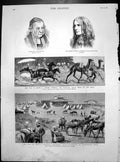 Antique Print War Egypt Havelock Allan Front Gen Graham Kassassin Rock 1882