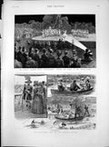 Old Open Air Ballet Daphnis Chloe Foresters Fete Crystal Palace 1886 Victorian