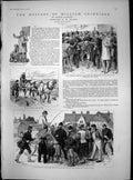 Antique Old Print Mystery William Grinnidge W Ralston Juggles Dr Gole 1886 19th