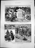 Antique Old Print New Police Regulations Dogs Alleged Famine Labrador 1886 19th