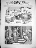 Antique Print Excavations Rome House Vestal Virgins Electra Sophocles 1883 19th