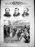 Antique Print Transvaal Delegates London Lord Mayors Banquet Guildhall1883 19th