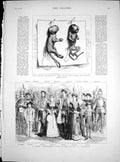 Old Antique Print Two Young Marmozets Chess Tournament Living Pieces 1883 19th