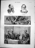 Antique Old Print Cholera Egypt Disinfectant Juno Regimental Dog Gordons 1883