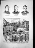 Antique Old Print Cambridge Maths Tripos Homes Little Boys Farningham 1883 19th