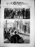 Antique Old Print Court Highlands Queen Play Abergeldie Castle Colonel 1881
