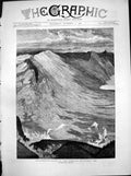 Original Old Antique Print Switzerland Scene Landslip Gau 1806 Rigi 1881 19th