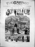 Old Print Paris Electrical Exhibition Portable Telephone Lighthouse 1881 19th