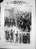 Antique Old Print Mr Bradlaugh House Commons Attempted Forcible Entry 1881 19th