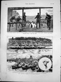 Antique Print S Africa Gens Wood Buller German Mission Henley Regatta 1881 19th