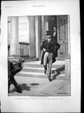 Antique Print We Norriss New Story Despotic Lady Butler Held Door Open 1894