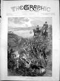 Antique Print Cub Hunting Spin Across Moor John Charlton Horses Hounds1894 19th